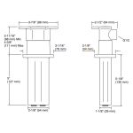 Kohler K-26325T-BN 5.0吋 STATEMENT 多功能天花板式頭頂花灑臂 (羅曼銀)